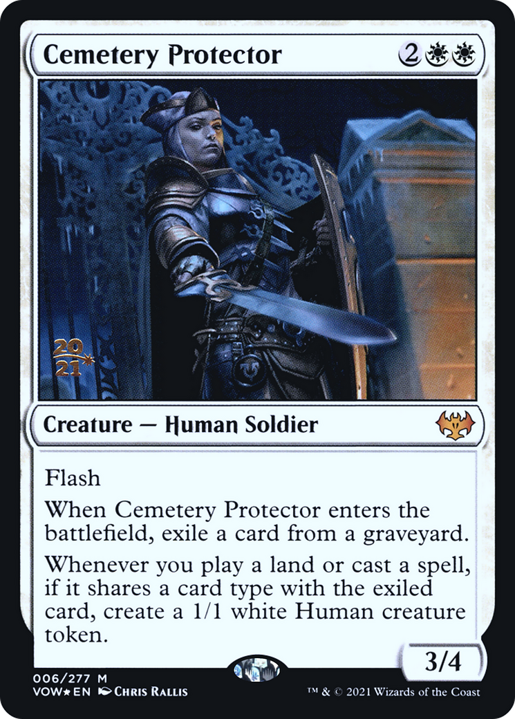 Image of Cemetery Protector (PRE-06S) - Innistrad: Crimson Vow Promos Foil
