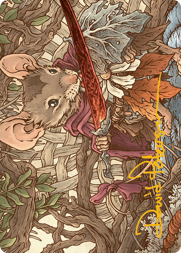 Image of Mabel, Heir to Cragflame // Mabel, Heir to Cragflame (ABLB-045) - Bloomburrow Art Series (Borderless)