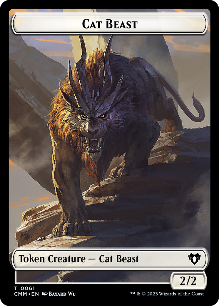 Image of Cat Beast (TCMM-061) - Commander Masters Tokens
