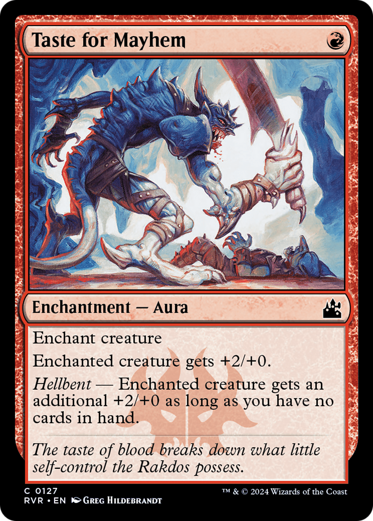 Image of Taste for Mayhem (RVR-127) - Ravnica Remastered Foil