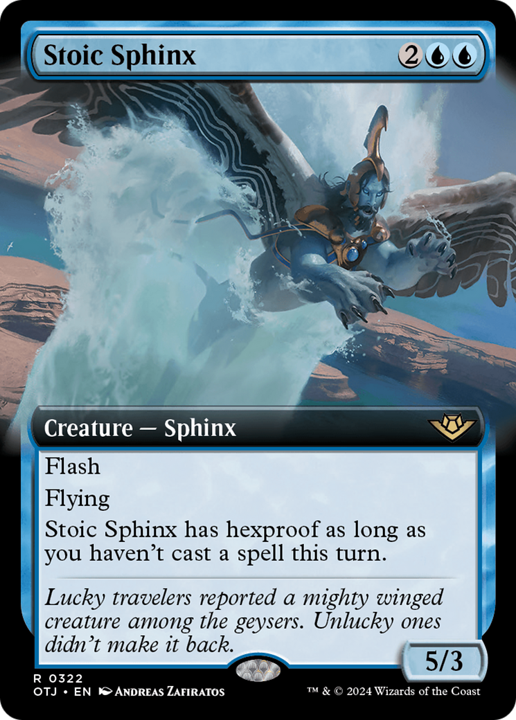 Image of Stoic Sphinx (Extended Art) (OTJ-322) - Outlaws of Thunder Junction: (Extended Art)
