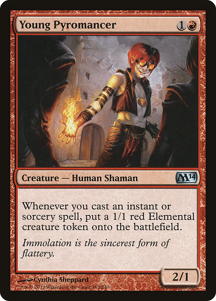 Image of Young Pyromancer (M14-163) - Magic 2014 Foil