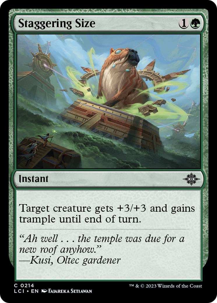 Image of Staggering Size (LCI-214) - The Lost Caverns of Ixalan Foil