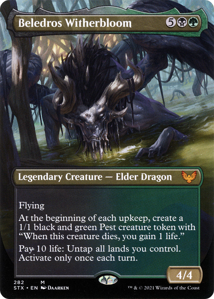 Image of Beledros Witherbloom (Borderless) (STX-282) - Strixhaven: School of Mages (Borderless)