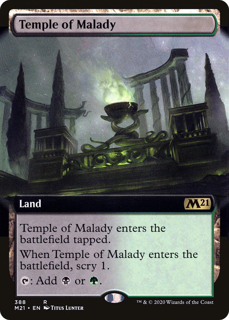 Image of Temple of Malady (Extended Art) (M21-388) - Core Set 2021: (Extended Art) Foil