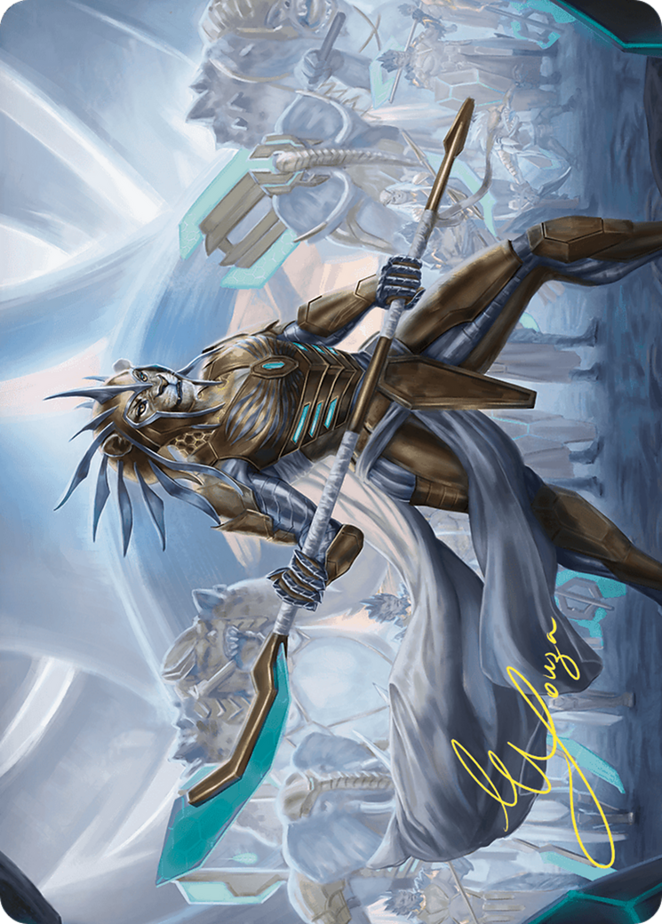Image of Kemba, Kha Regent Art Card (Gold-Stamped Signature) (ASCMM-002) - Commander Masters Art Series (Borderless)