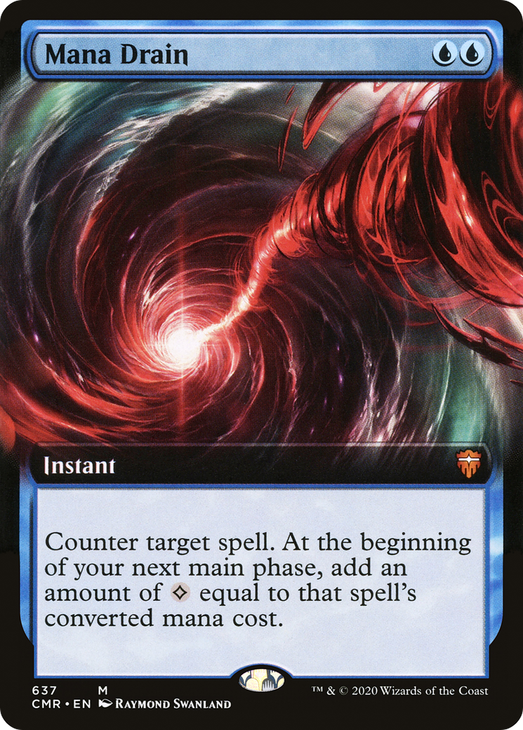 Image of Mana Drain (Extended Art) (CMR-637) - Commander Legends: (Extended Art) Foil