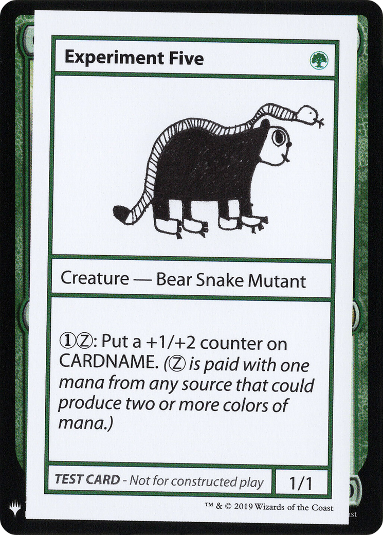 Image of Experiment Five (CMB1-) - Mystery Booster Playtest Cards 2019