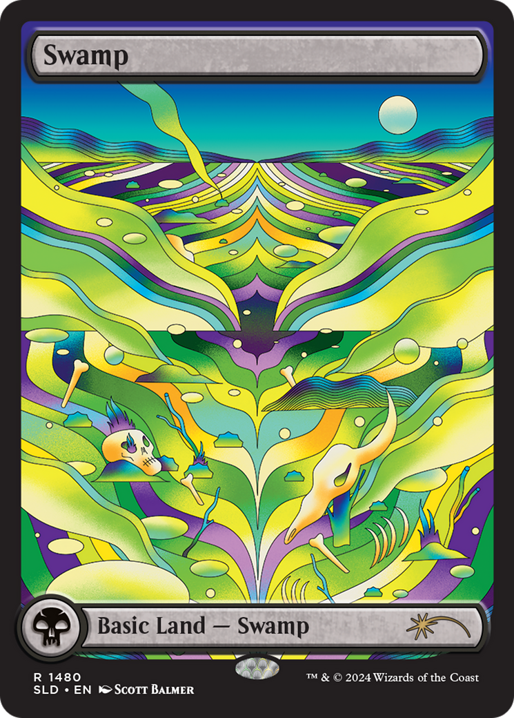 Image of Swamp (SLD-1480) - Secret Lair Drop Foil