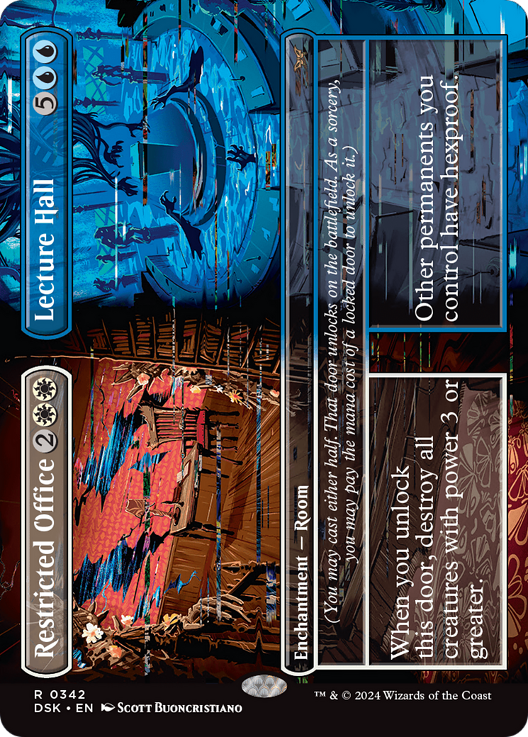 Image of Restricted Office // Lecture Hall (DSK-342) - Duskmourn: House of Horror (Borderless)