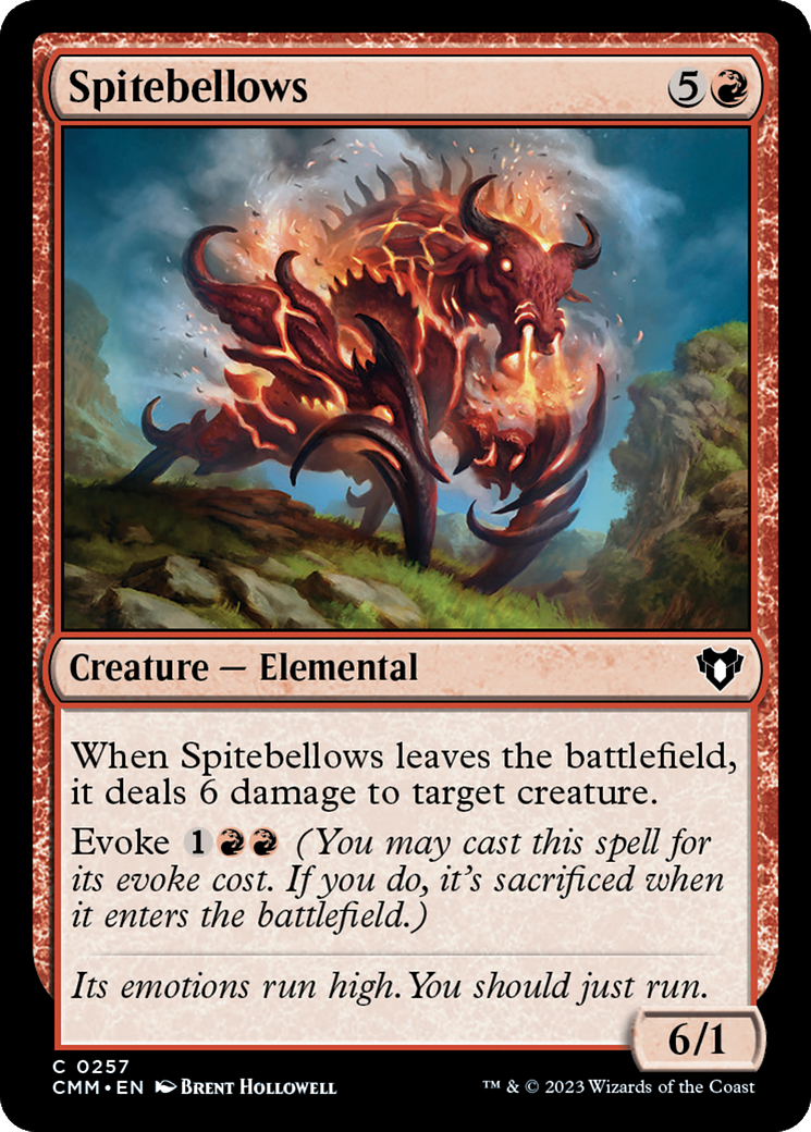 Image of Spitebellows (CMM-257) - Commander Masters Foil