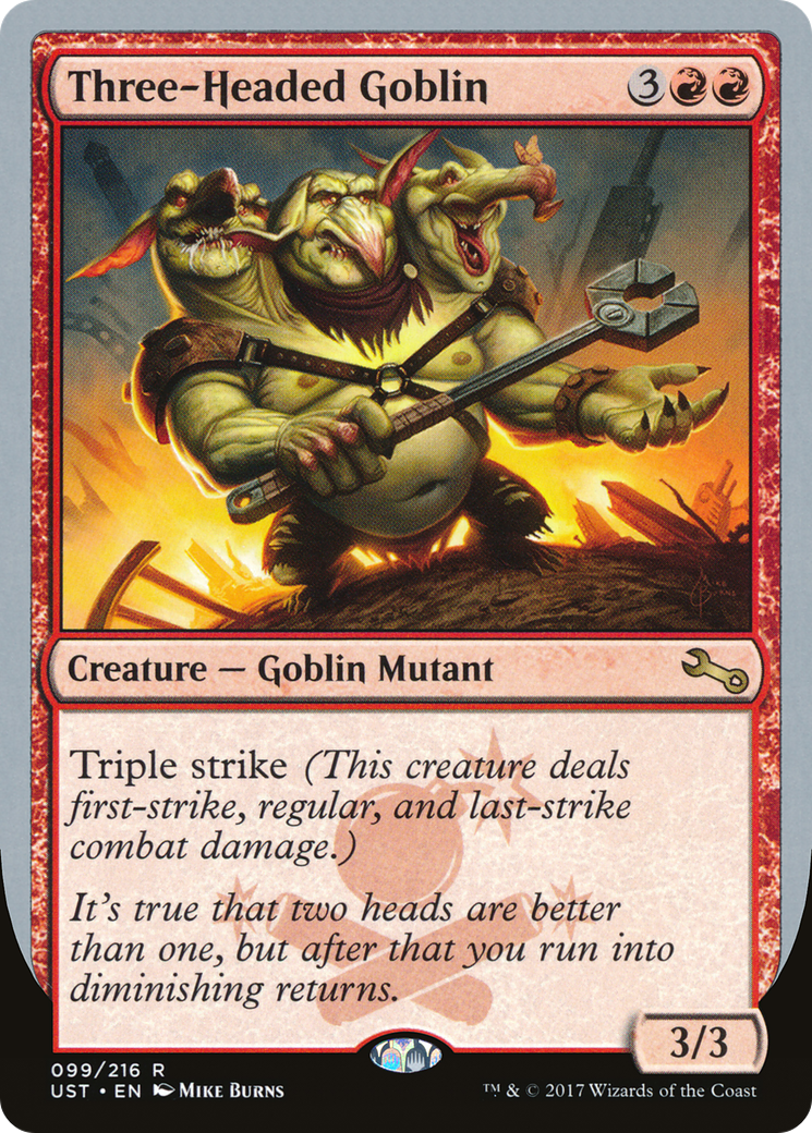 Image of Three-Headed Goblin (UST-099) - Unstable