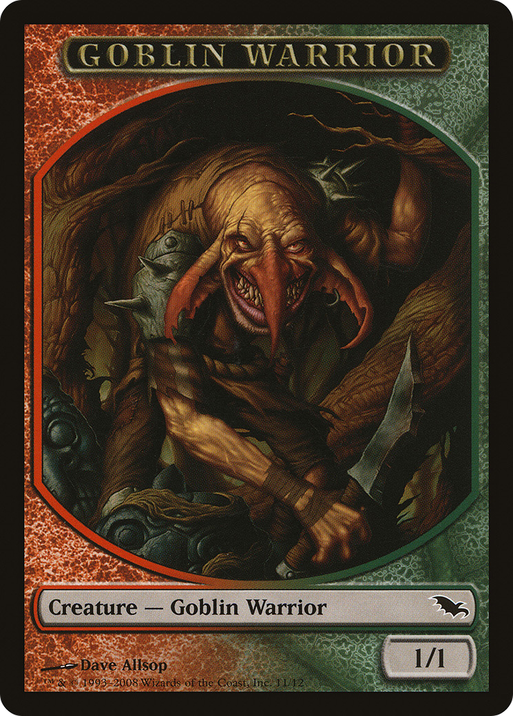 Image of Goblin Warrior Token (SHM-011) - Shadowmoor Tokens