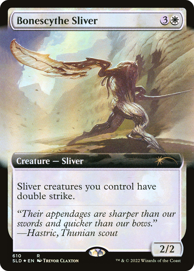 Image of Bonescythe Sliver (Extended Art) (SLD-610) - Secret Lair Drop: (Extended Art) Foil
