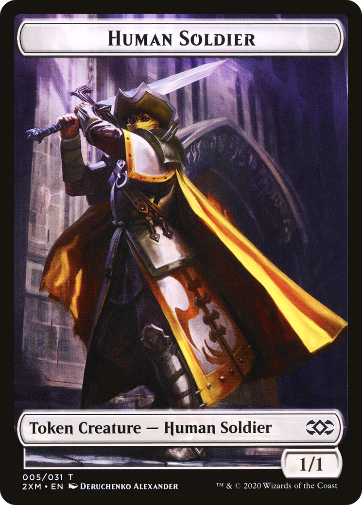 Image of Human Soldier (T2XM-005) - Double Masters Tokens