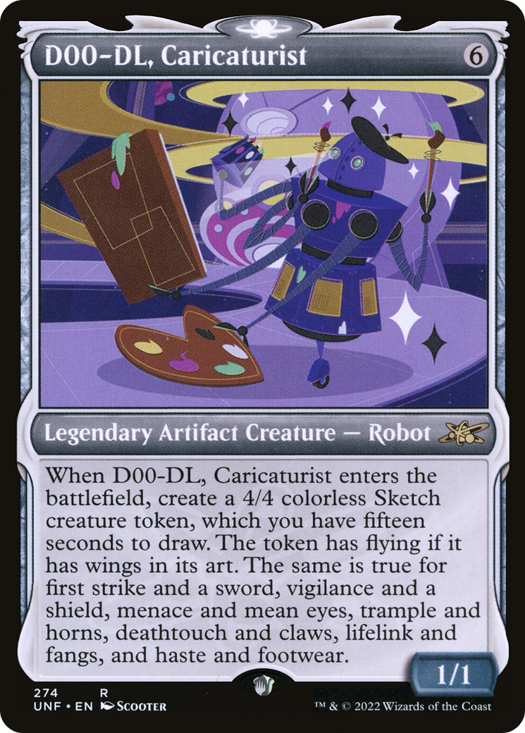 Image of D00-DL, Caricaturist (Showcase) (UNF-274) - Unfinity: (Showcase) Foil