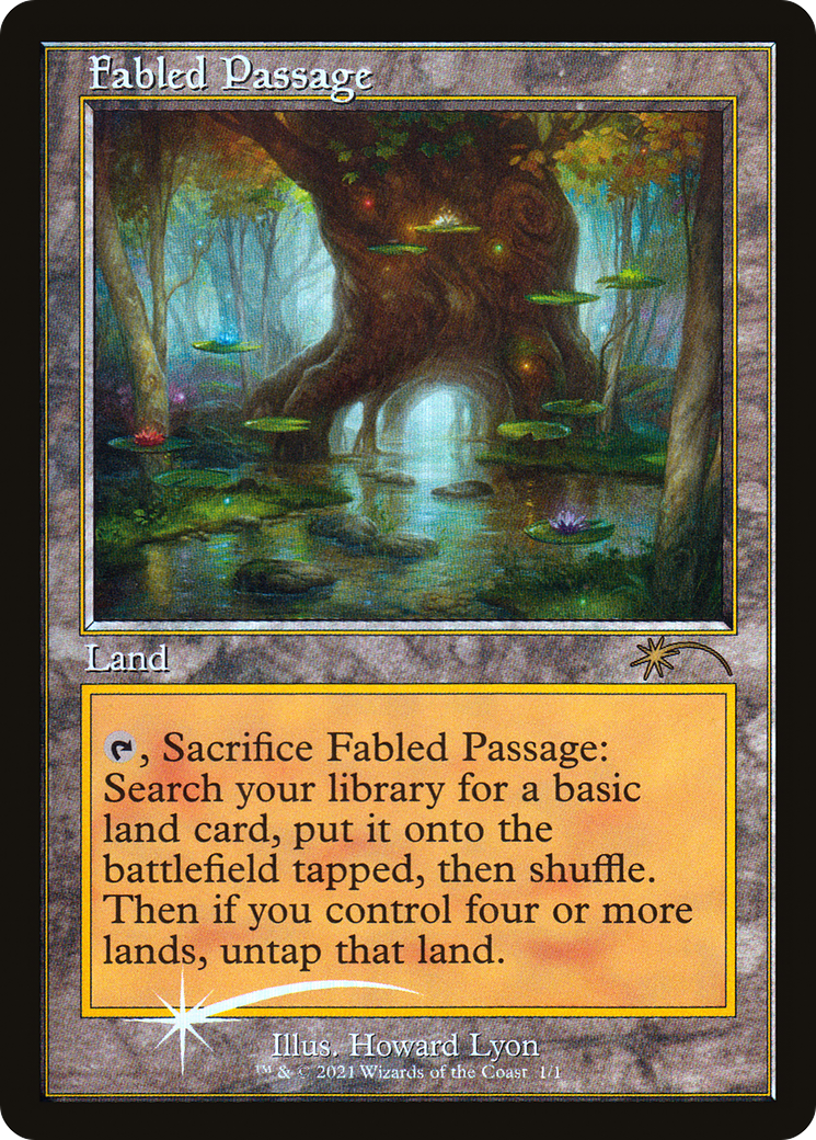 Image of Fabled Passage (Retro Frame) (WPN-001) - Wizards Play Network 2021 Foil