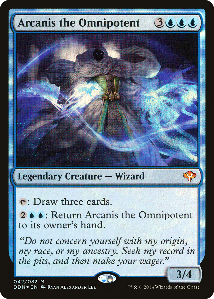 Image of Arcanis the Omnipotent (DDN-042) - Duel Decks: Speed vs. Cunning Foil