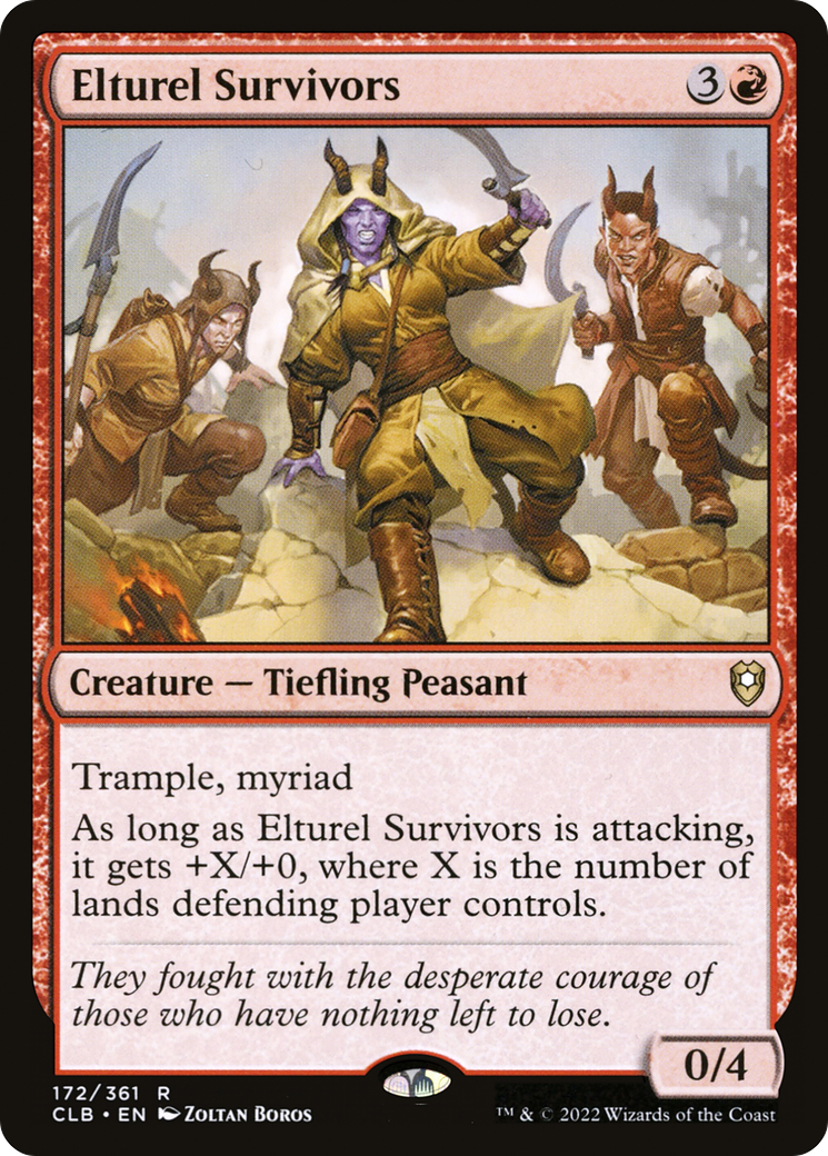 Image of Elturel Survivors (CLB-172) - Commander Legends: Battle for Baldur's Gate