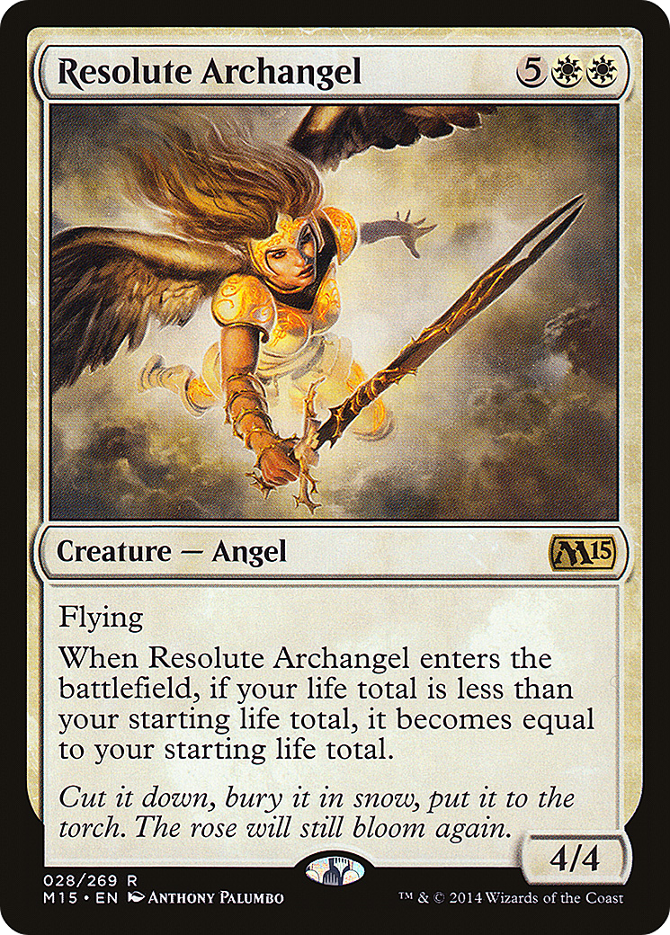 Image of Resolute Archangel (M15-028) - Magic 2015 Foil