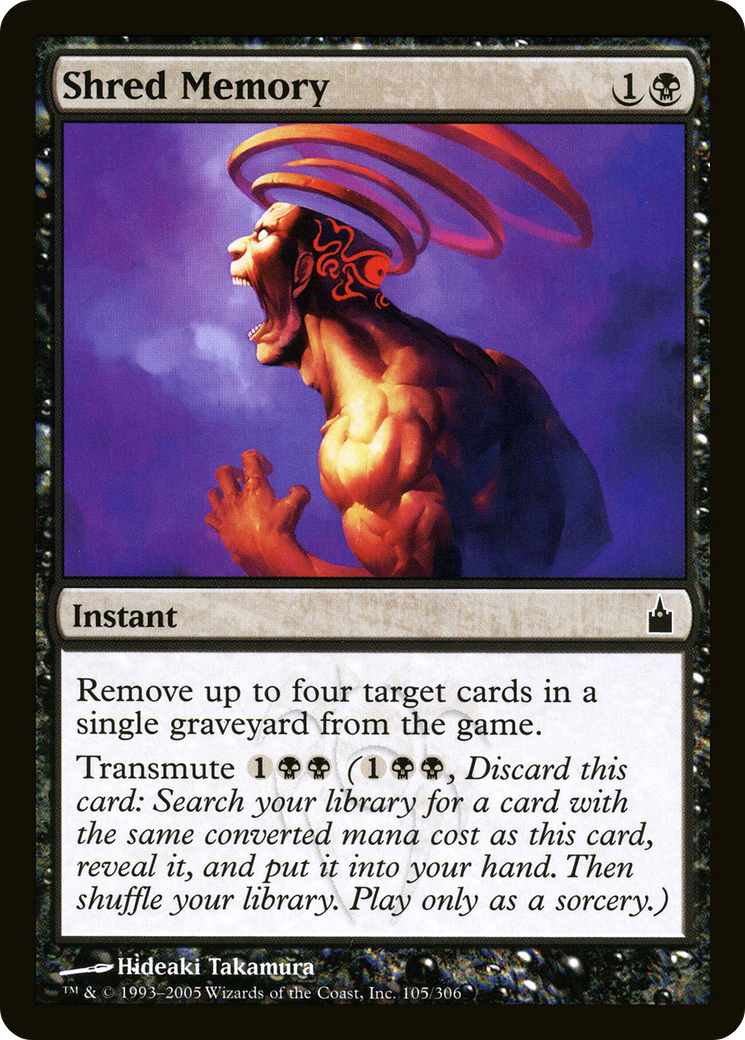 Image of Shred Memory (RAV-105) - Ravnica: City of Guilds