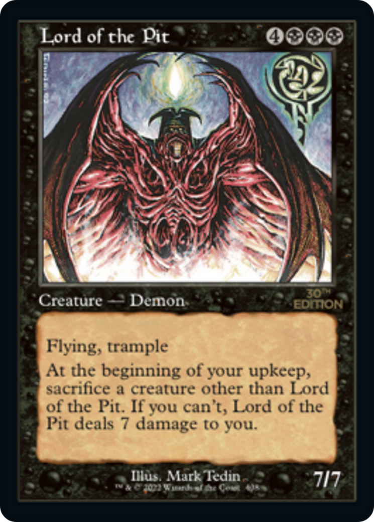 Image of Lord of the Pit (Retro Frame) (30A-408) - 30th Anniversary Edition