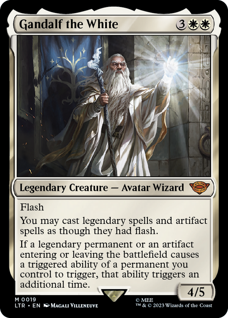 Image of Gandalf the White (LTR-019) - The Lord of the Rings: Tales of Middle-earth Foil