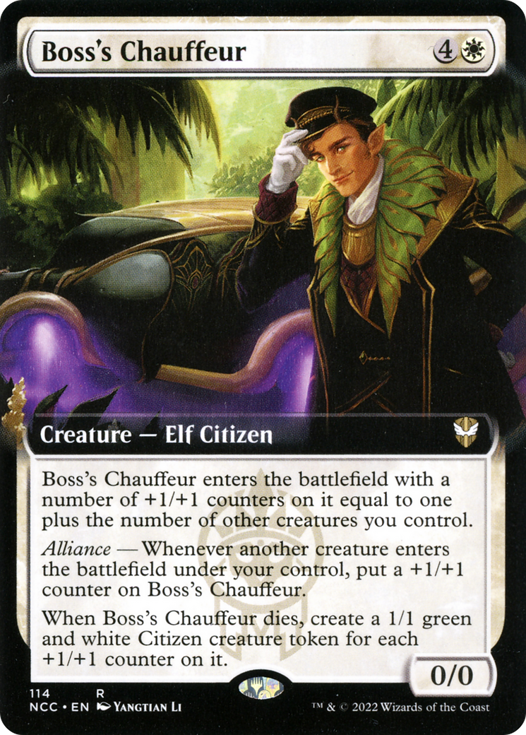 Image of Boss's Chauffeur (Extended Art) (NCC-114) - New Capenna Commander: (Extended Art)