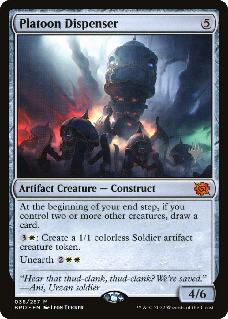 Image of Platoon Dispenser (PPBRO-36P) - The Brothers' War Promos Foil