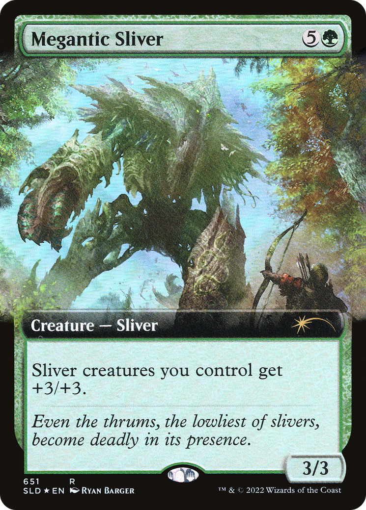 Image of Megantic Sliver (Extended Art) (SLD-651) - Secret Lair Drop: (Extended Art) Foil