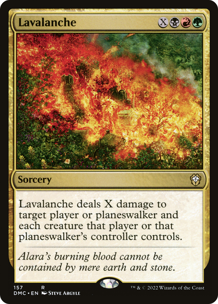 Image of Lavalanche (DMC-157) - Dominaria United Commander