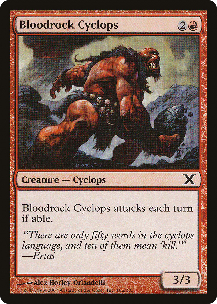Image of Bloodrock Cyclops (10E-192) - Tenth Edition
