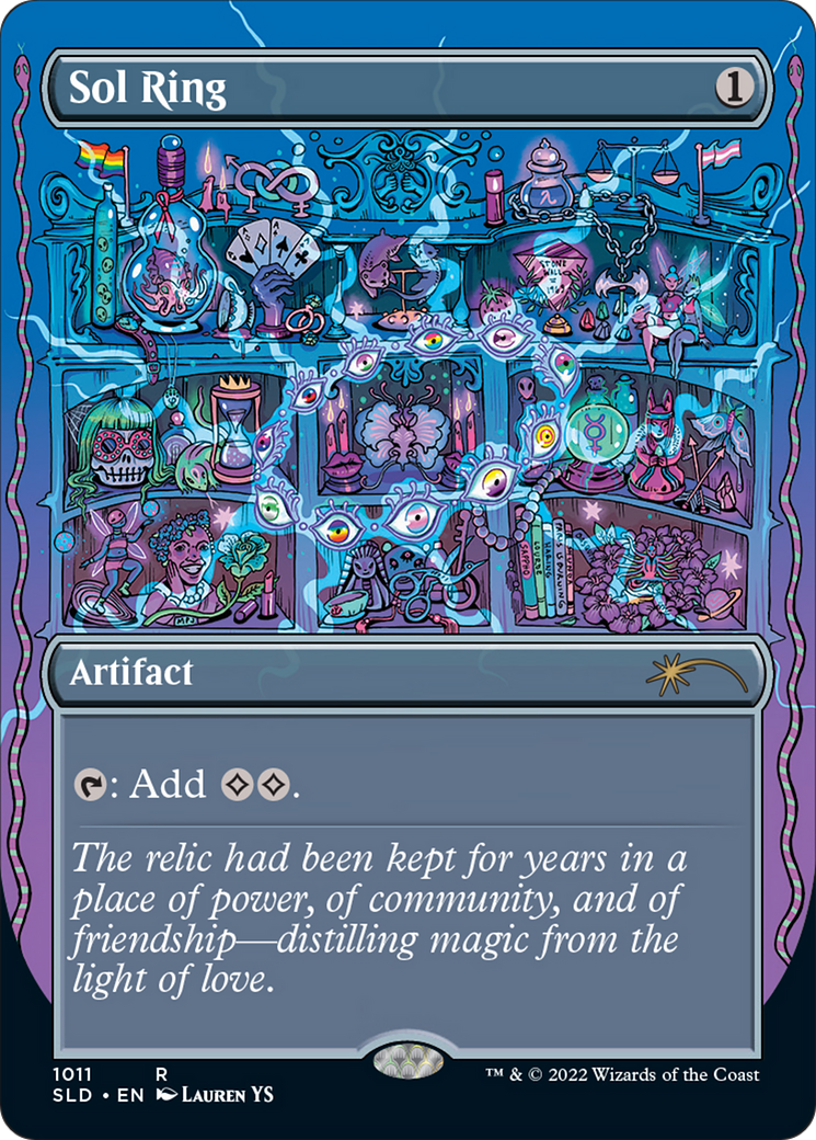 Image of Sol Ring (1011) (SLD-1011) - Secret Lair Drop (Borderless)