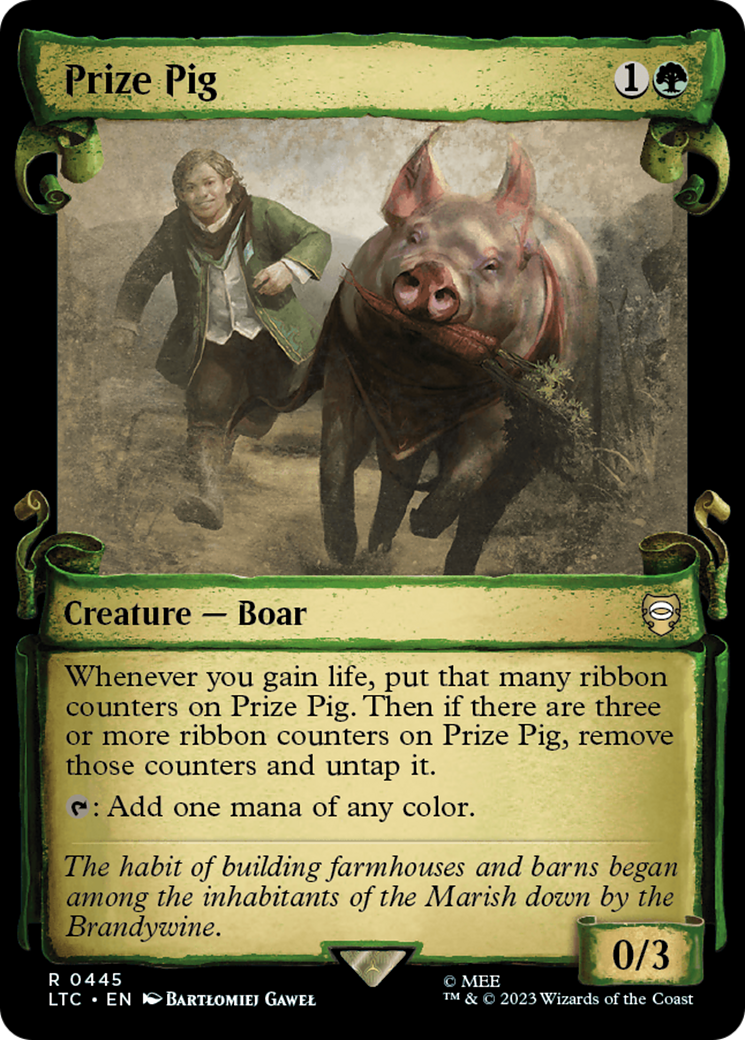Image of Prize Pig (Showcase Scrolls) (LTC-445) - Tales of Middle-earth Commander: (Showcase) Foil