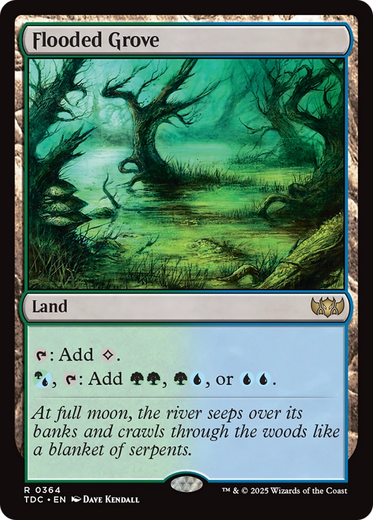 Image of Flooded Grove (TDC-364) - Commander: Tarkir: Dragonstorm