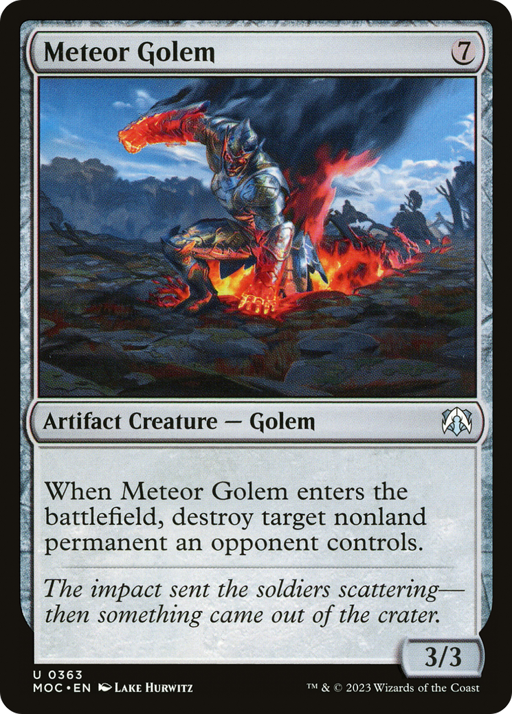 Image of Meteor Golem (MOC-363) - March of the Machine Commander