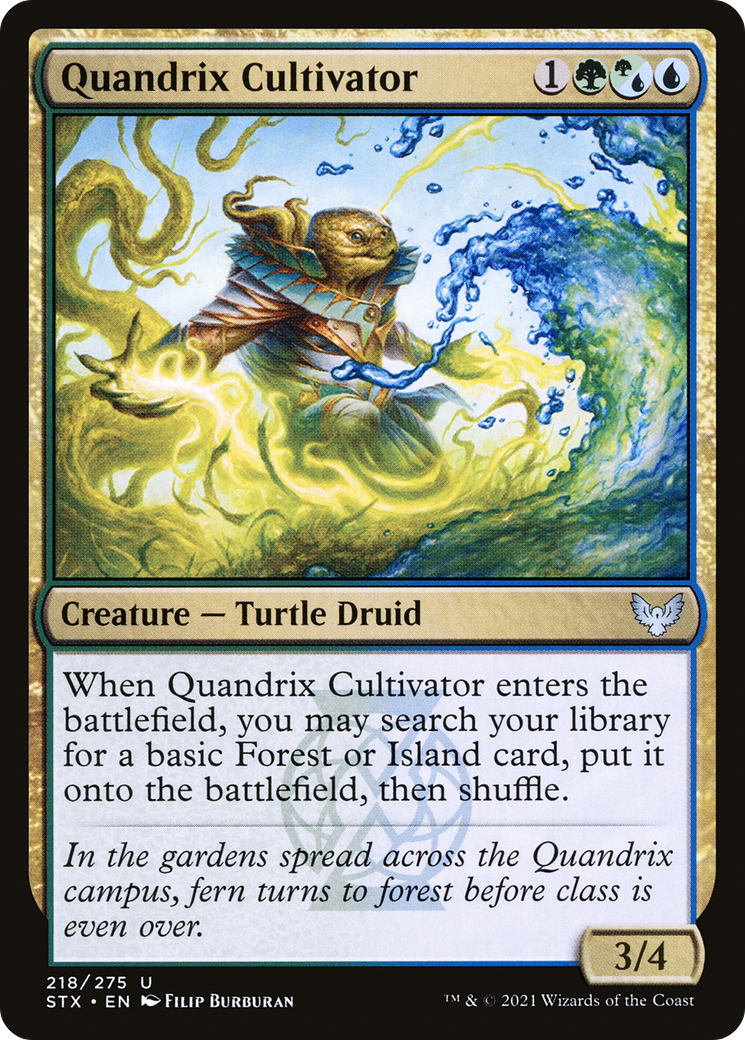Image of Quandrix Cultivator (STX-218) - Strixhaven: School of Mages Foil
