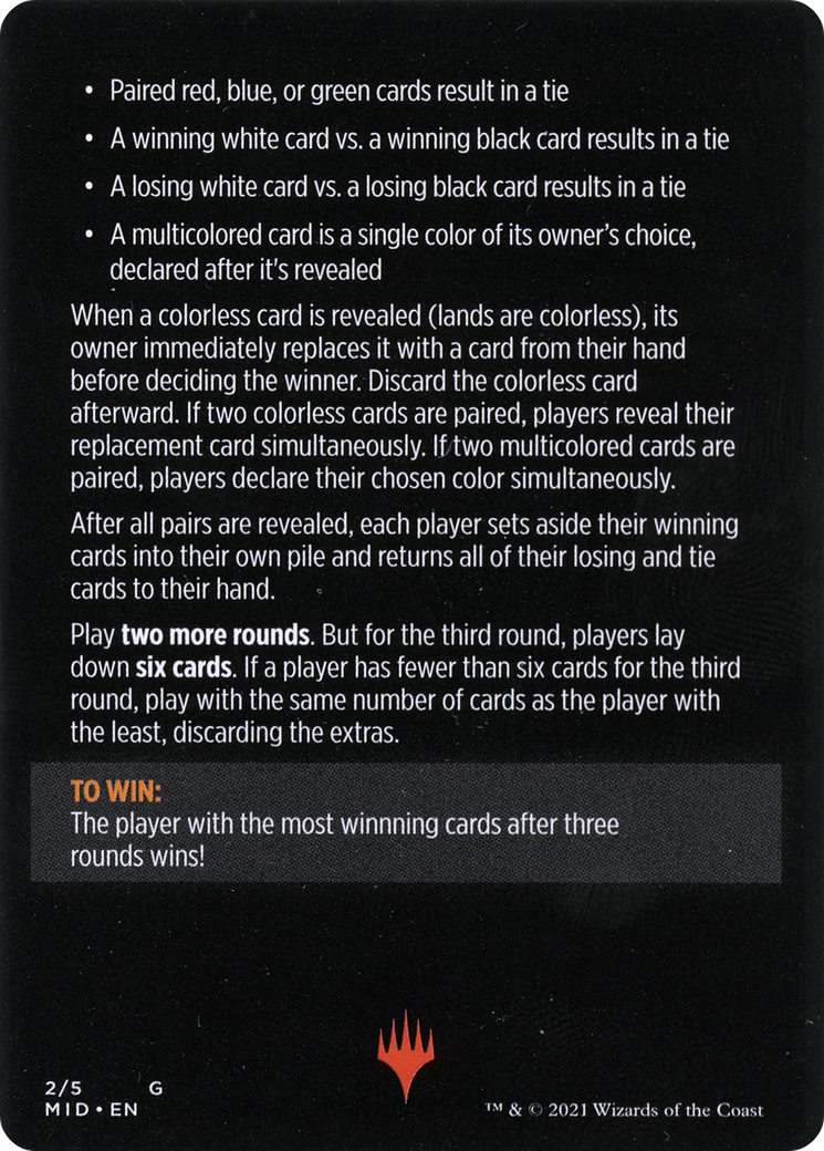 Image of Day Vs. Night // Day vs. Night (cont'd) (MMID-002) - Innistrad: Midnight Hunt Minigames