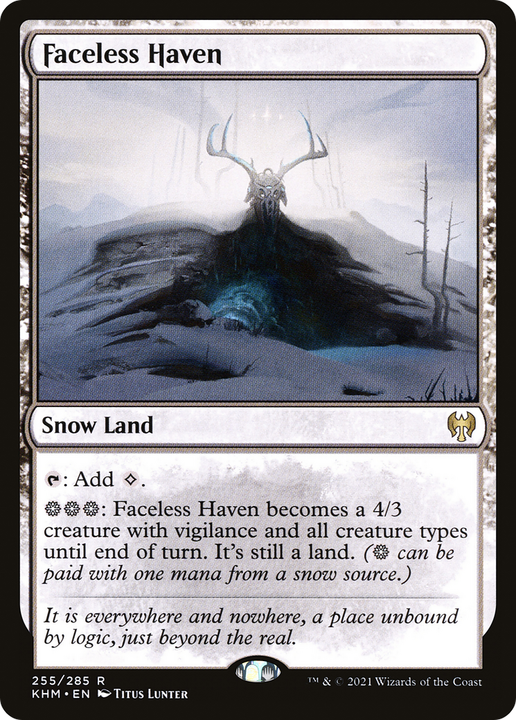 Image of Faceless Haven (KHM-255) - Kaldheim: (snow) Foil