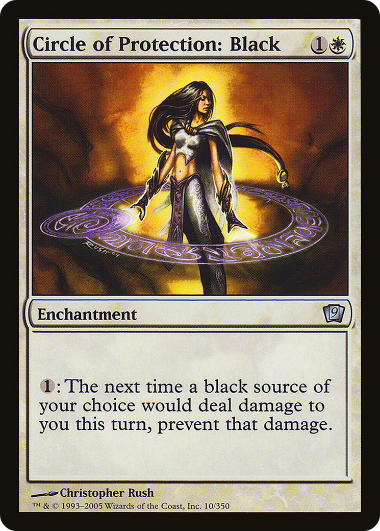 Image of Circle of Protection: Black (9ED-10★) - 9th Edition