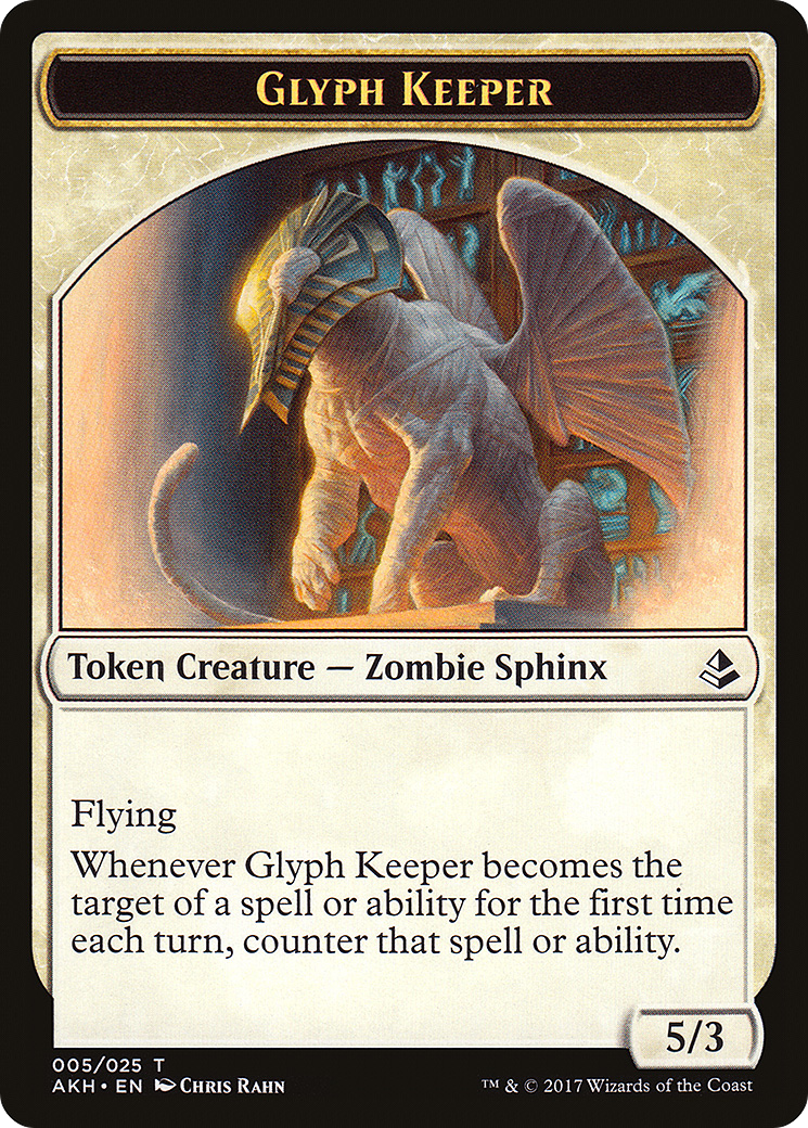 Image of Glyph Keeper Token (AKH-005) - Amonkhet Tokens Foil