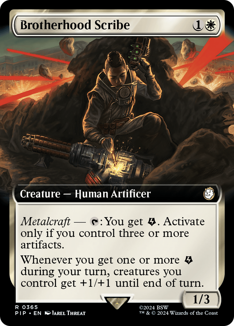 Image of Brotherhood Scribe (Extended Art) (PIP-365) - Fallout: (Extended Art)