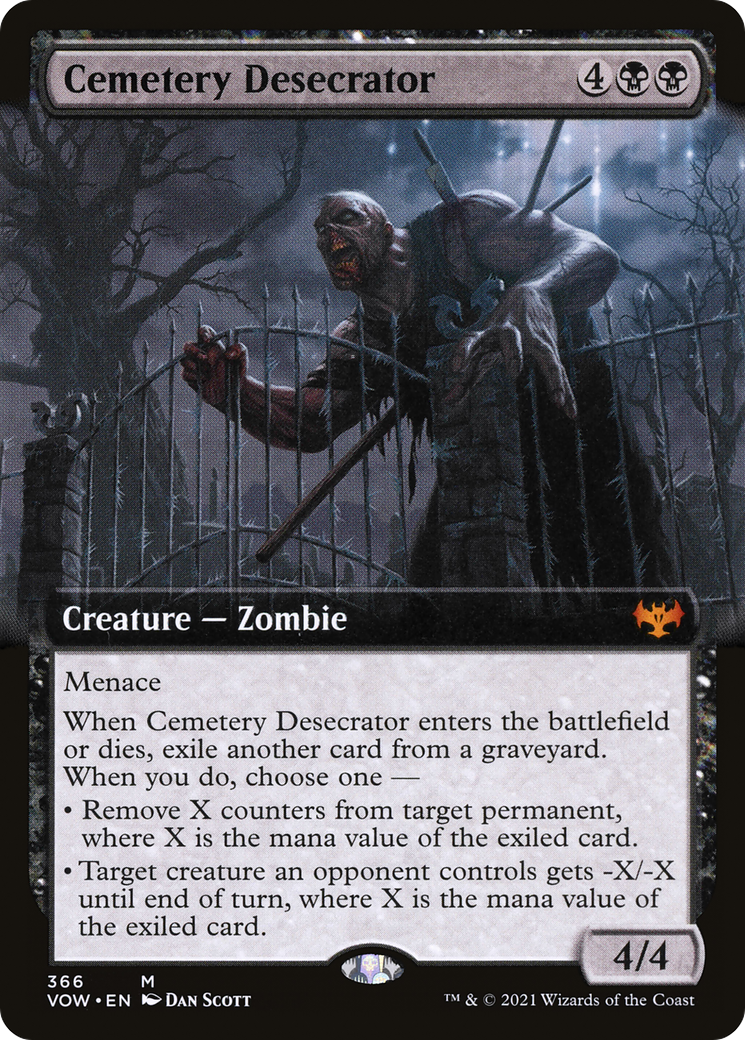 Image of Cemetery Desecrator (Extended Art) (VOW-366) - Innistrad: Crimson Vow: (Extended Art)