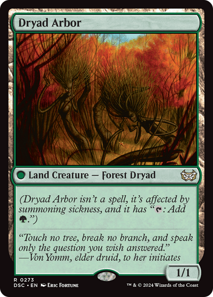 Image of Dryad Arbor (DSC-273) - Duskmourn: House of Horror Commander