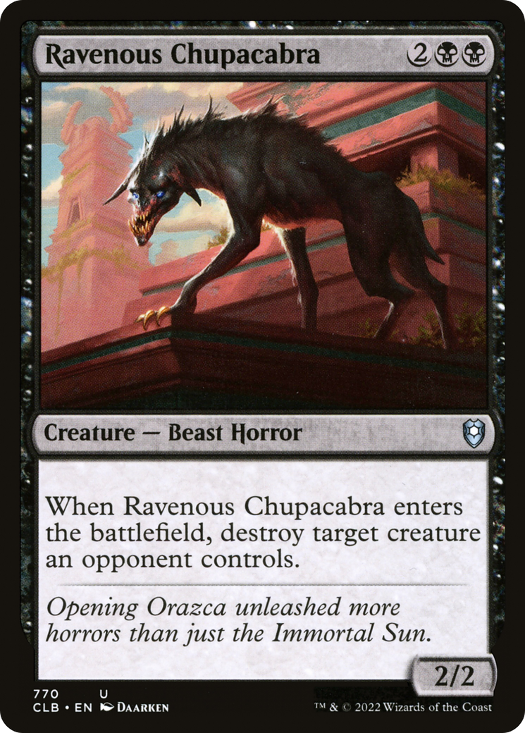 Image of Ravenous Chupacabra (CLB-770) - Commander Legends: Battle for Baldur's Gate