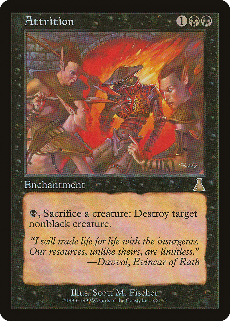 Image of Attrition (UDS-052) - Urza's Destiny Foil