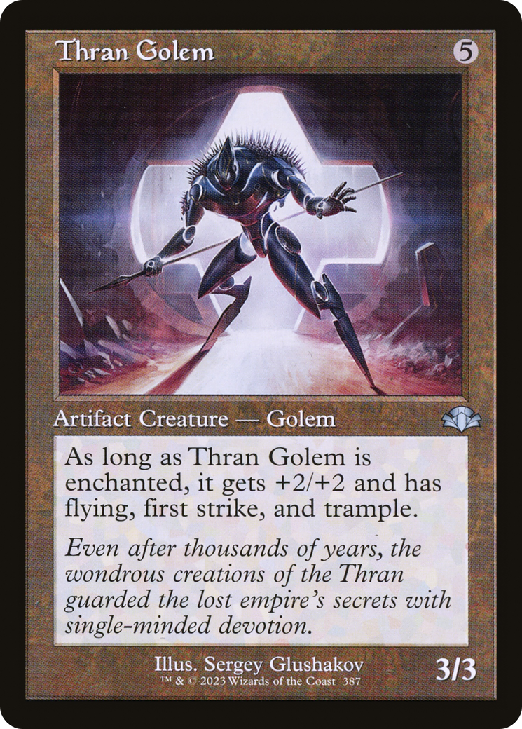 Image of Thran Golem (Retro Frame) (DMR-387) - Dominaria Remastered