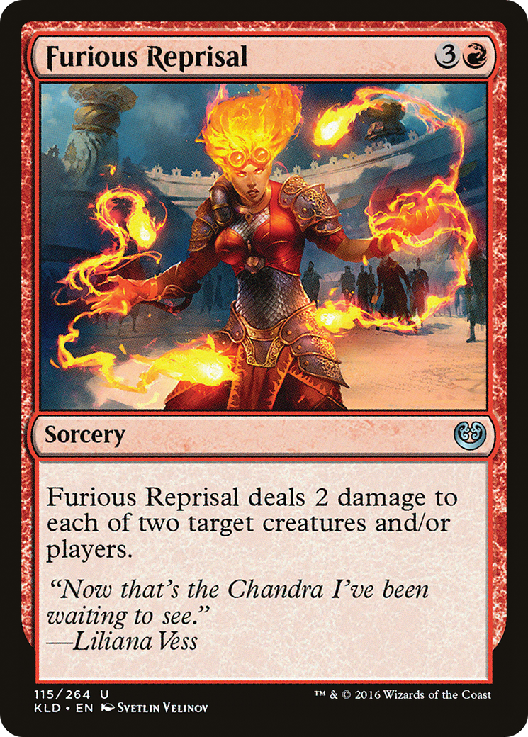 Image of Furious Reprisal (KLD-115) - Kaladesh Foil