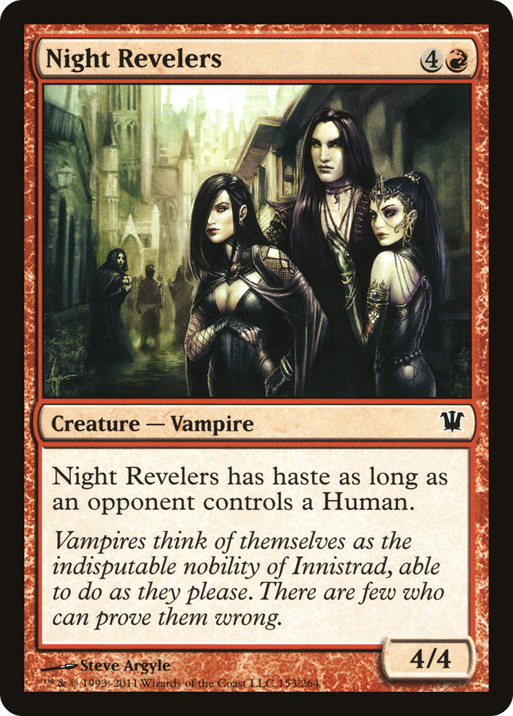 Image of Night Revelers (ISD-153) - Innistrad Foil