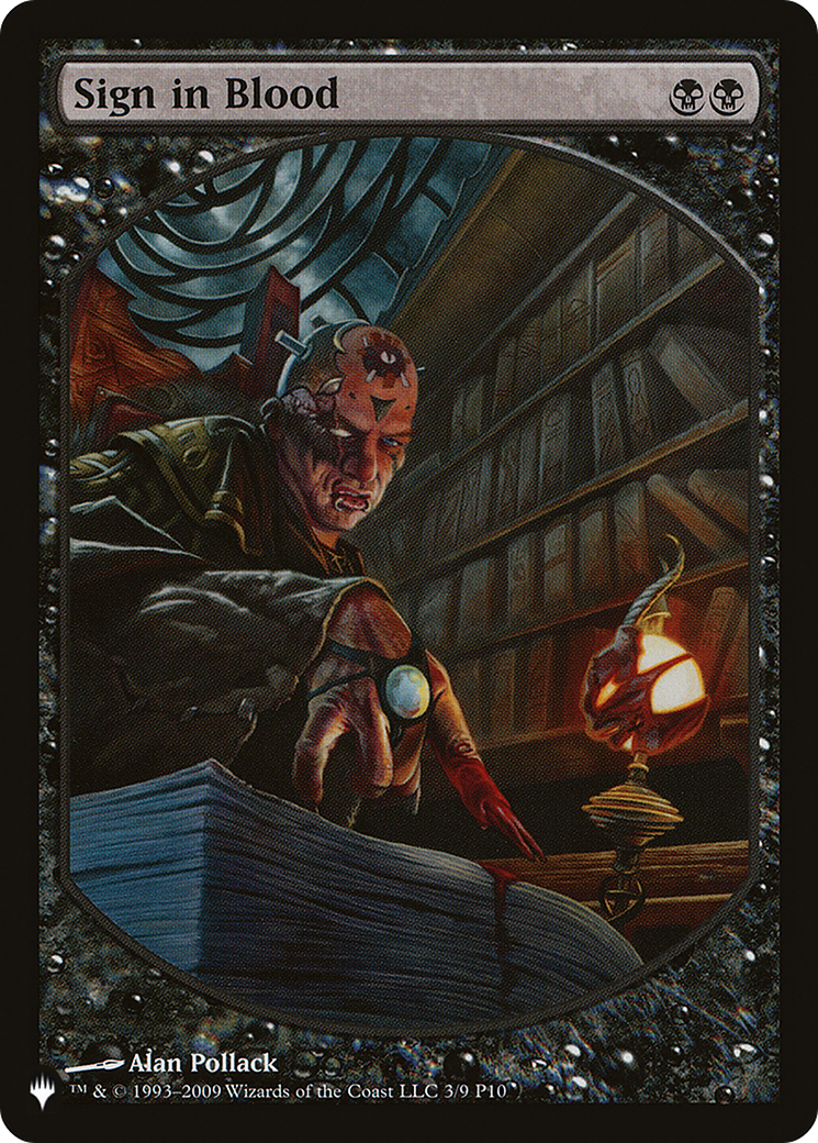 Image of Sign in Blood (LIST-9-MAR) - The List